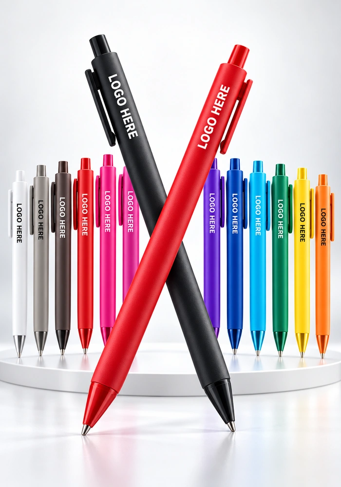 Pens & Writing Ballpoint Pens wholesale assortment with custom logo branding for corporate promotional gifts