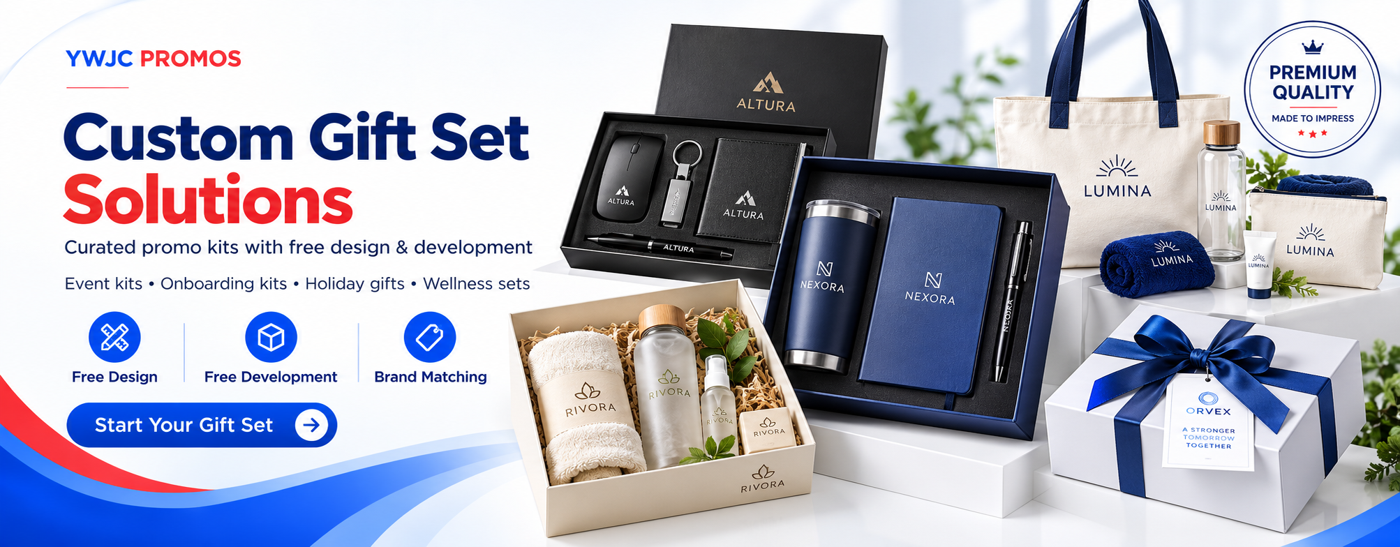 Home YWJC PROMOS — Custom gift sets