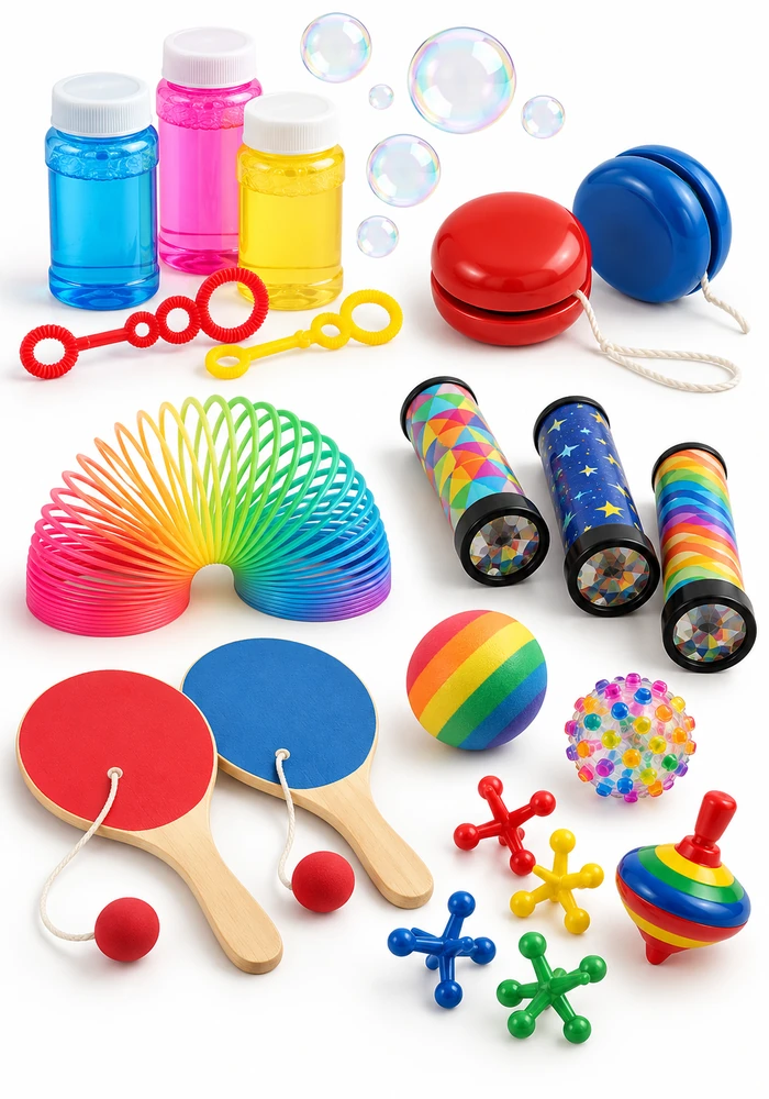 Toys & Novelties Custom Bubble Wands, Yo-Yos & Classic Promotional Toys – multiple styles of custom promotional toys wholesale