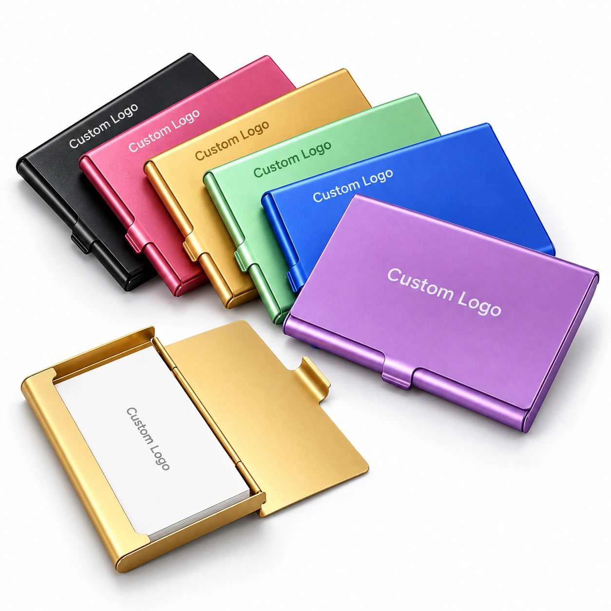 Office & Awards Custom Metal Business Card Holders & Promotional Card Cases | Custom branded wholesale office and awards products
