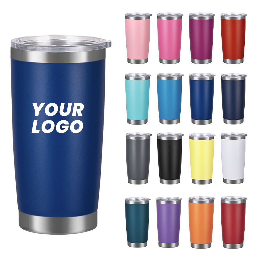 Drinkware Custom 20oz insulated stainless steel drink tumblers for corporate promotional branding