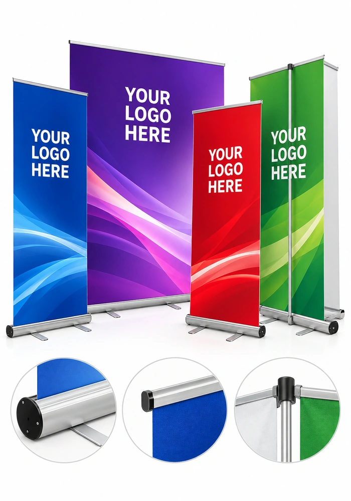 Trade Show & Signage Banners & Banner Stands - Custom Retractable Banners, Roll-Up Displays & Trade Show Banner Stands - custom wholesale trade show promotional products