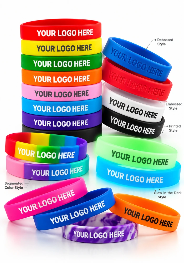 Trade Show & Signage Event Wristbands - Custom Event Wristbands & Branded Silicone Promotional Bracelets - custom wholesale trade show promotional products